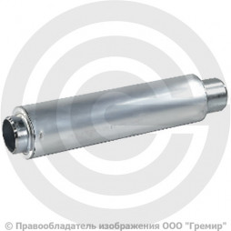 Компенсатор сильфонный осевой однослойный с кожухом из алюминия и внутренним экраном Ду-32 Ру-16 L=285мм под приварку патрубки сталь DEK Hortum