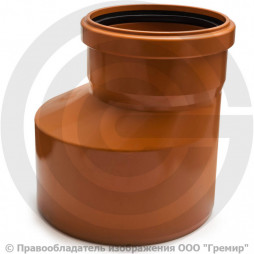 Переход НПВХ (ПВХ) коричневый Дн 250-200 б/нап в/к Ostendorf KGR