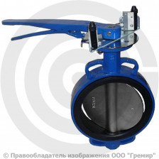 Затвор чугунный поворотный фланцевый Ду-250 Ру-16 из чугуна EPDM с чугунным диском ABRA BUV-FL226
