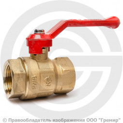 Кран латунный Ду-15 (1/2") Ру-16 ВР (ВН) муфтовый полнопроходной рычаг ГАЛЛОП Крепыш 320