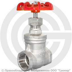 Задвижка нержавеющая муфтовая Ду-25 (1") Ру-64 ВР (ВН) NK-ZKm25/4