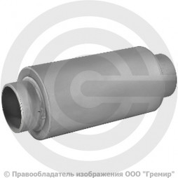 Компенсатор сильфонный осевой многослойный с кожухом и внутренним экраном Ду-100 Ру-16 L=330мм под приварку патрубки сталь DEK multilayer Hortum