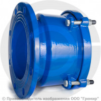 Патрубок фланец-раструб компенсационный ПФРК ВЧШГ Ду-400 Патрубок фланец-раструб компенсационный ПФРК ВЧШГ Ду-400