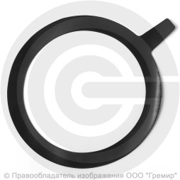 Прокладка фланцевая резиновая ТМКЩ Ду-300 Ру-10 (382х318х3) 3 мм с ушком исп.А ГОСТ 15180-86