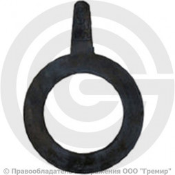 Прокладка фланцевая резиновая ТМКЩ Ду-300 Ру-10 (382х318х3) 3 мм с ушком исп.А ГОСТ 15180-86