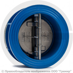 Клапан обратный двухстворчатый чугунный межфланцевый Ду-100 Ру-16 (Т<110°С) ств нерж CB3449 Tecofi