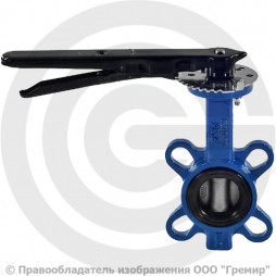 Затвор дисковый поворотный межфланцевый Ду-80 Ру-16 EPDM с нержавеющим диском Benarmo EURO