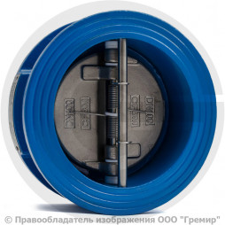 Клапан обратный двухстворчатый чугунный межфланцевый Ду-125 Ру-16 (Т<110°С) ств нерж CB3449 Tecofi