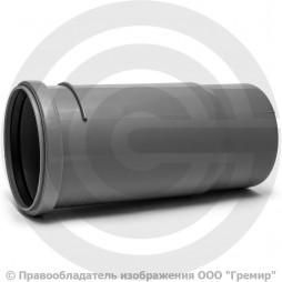 Патрубок PP-H компенсационный серый Дн 110 б/нап в/к RTP (РосТурПласт)