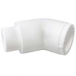 Угольник PP-R переходной белый внутренняя-наружная пайка Дн 32 45гр для труб VALFEX