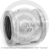 Муфта чугунная оцинкованная ВР (ВН) Ду 20 (3/4") Муфта чугунная оцинкованная ВР (ВН) Ду 20 (3/4")