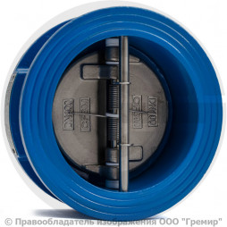 Клапан обратный двухстворчатый чугунный межфланцевый Ду-250 Ру-16 (Т<110°С) ств нерж CB3449 Tecofi