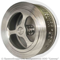 Клапан обратный осевой нержавеющий межфланцевый Ду-125 Ру-25 (Т<200°С) D71-H71W-16/25 ABRA Клапан обратный осевой нержавеющий межфланцевый Ду-125 Ру-25 (Т<200°С) D71-H71W-16/25 ABRA