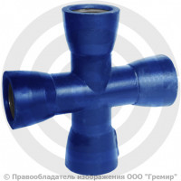 Крест раструбный КР ВЧШГ с ЦПП Ду 400-200 Крест раструбный КР ВЧШГ с ЦПП Ду 400-200