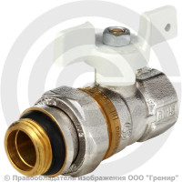 Кран латунный Ду-15 (1/2") Ру-40 ВР-"Американка" никель полнопроходной бабочка белая Aquasfera Standard 1127 Кран латунный Ду-15 (1/2") Ру-40 ВР-"Американка" никель полнопроходной бабочка белая Aquasfera Standard 1127