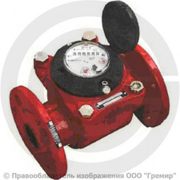Счётчик турбинный фланцевый Ду-100 Ру-16 (Т<150°С) L=250мм ВСГН Тепловодомер