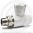 Клапан запорный (вентиль) PP-R белый Дн 25-3/4&quot; Ру-25 НР (НАР) прямой для радиатора RTP (РосТурПласт)