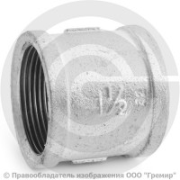 Муфта чугунная оцинкованная ВР (ВН) Ду 40 (1 1/2") Муфта чугунная оцинкованная ВР (ВН) Ду 40 (1 1/2")