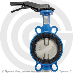 Затвор дисковый поворотный межфланцевый Ду-300 Ру-16 EPDM с нержавеющим диском Tecofi VPI4449-02EP