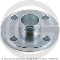 Фланец с резьбовым хвостовиком оцинкованный Ду-100 Ру-16 ГОСТ 12815-80 Фланец с резьбовым хвостовиком оцинкованный Ду-100 Ру-16 ГОСТ 12815-80