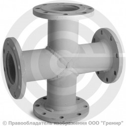 Крест фланцевый КФ стальной Ду 300-200