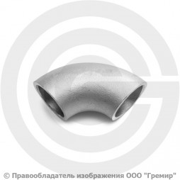 Отвод 42,4х2 (Ду-32) AISI 304 90 градусов EN 10253-3