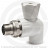 Кран PP-R Дн 20-1/2&quot; НР (НАР) угловой для радиатора белый VALFEX