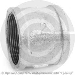 Муфта чугунная оцинкованная ВР (ВН) Ду 50 (2")