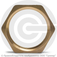 Контргайка латунная ВР (ВН) Ду-15 (1/2") никель Aquasfera Контргайка латунная ВР (ВН) Ду-15 (1/2") никель Aquasfera