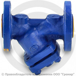 Фильтр сетчатый Y-образный чугунный фланцевый Ду-80 Ру-16 (Т<300°С) Zetkama 821A